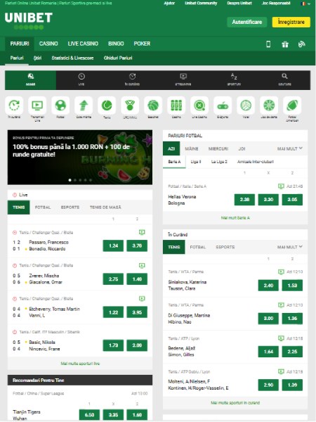 pariuri sportive unibet romania online