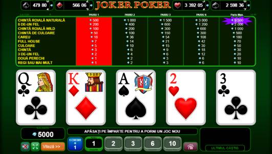 poker ca la aparate superbet joker poker