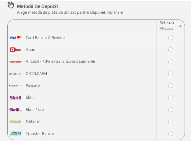 depunere netbet
