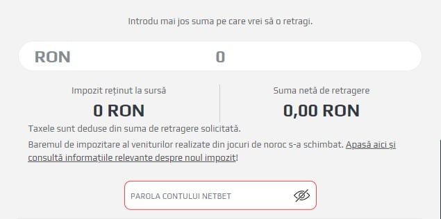 retragere netbet