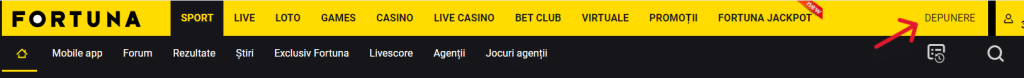 depunere fortuna pas 1