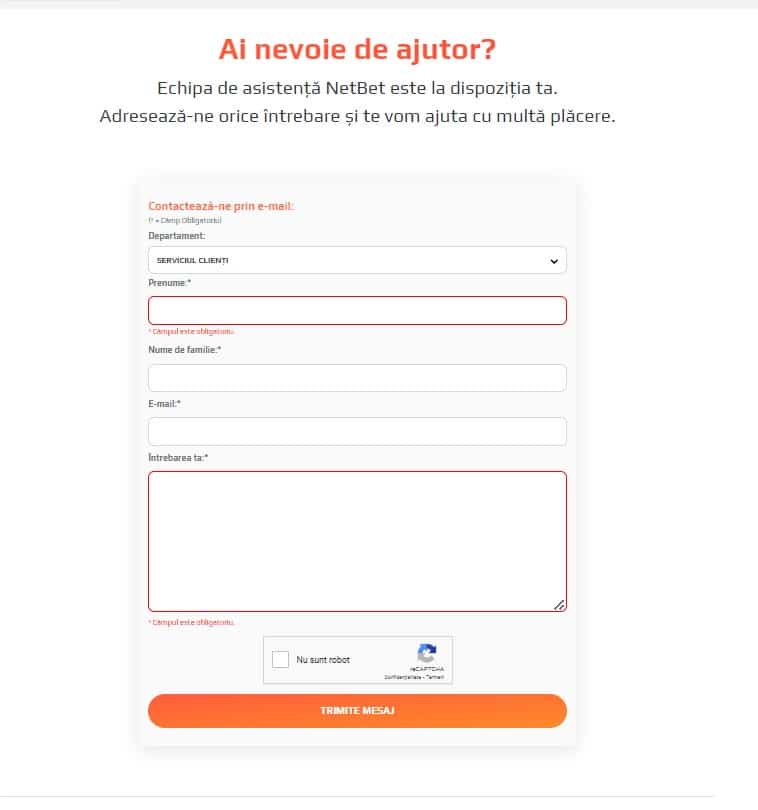 contact netbet