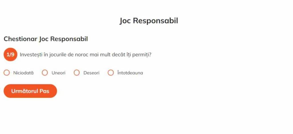 chestionar joc responsabil luck