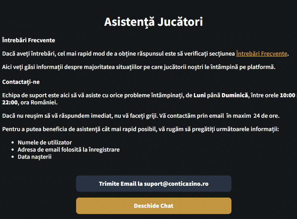 asistenta jucatori conti