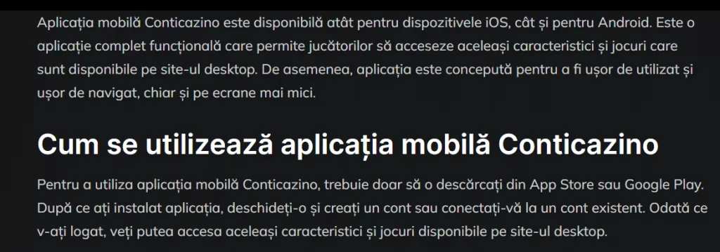 cum functioneaza conticazino mobil