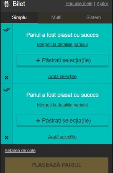 plasare pariuri conti pasul 2