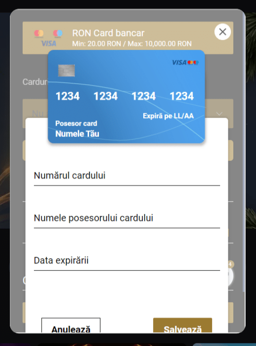 pasul 3 depunere conti