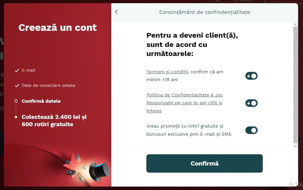 înregistrare magic jackpot