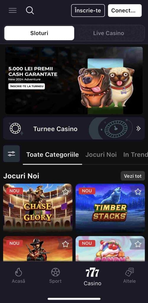 las vegas aplicatie sloturi