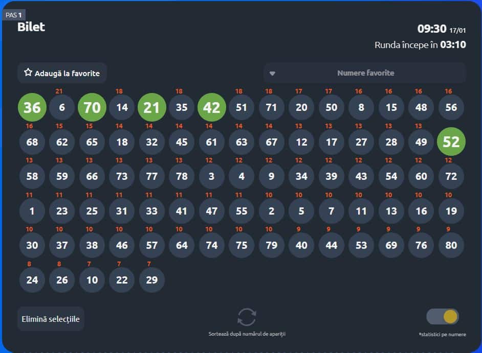 las vegas bilet loto pasul 1