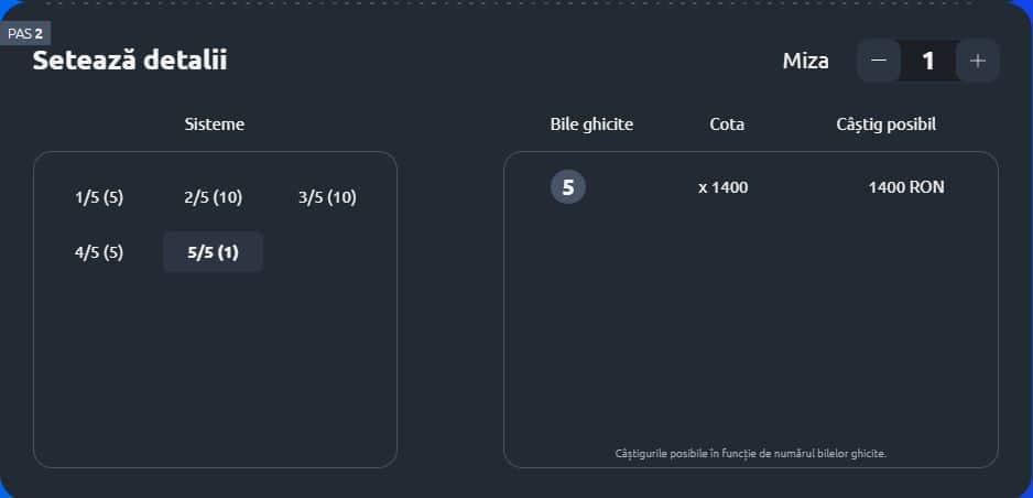 las vegas bilet loto pasul 2