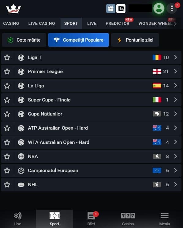 las vegas competitii populare