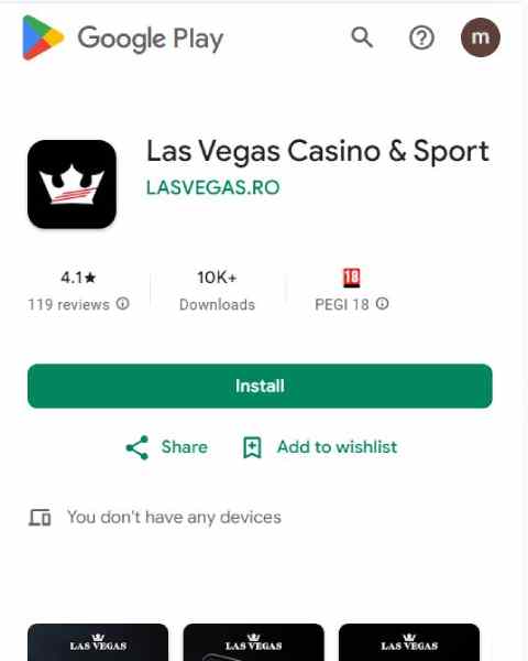 las vegas google play app