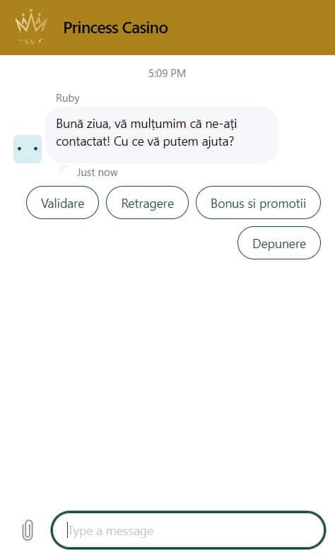 princess casino livechat bun venit