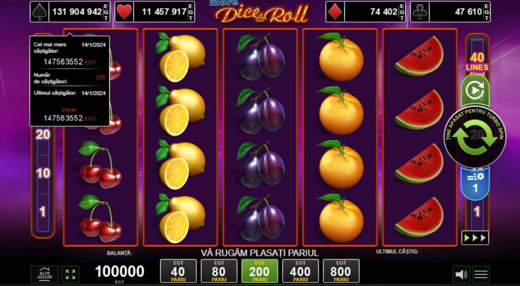 more dice and roll slot print