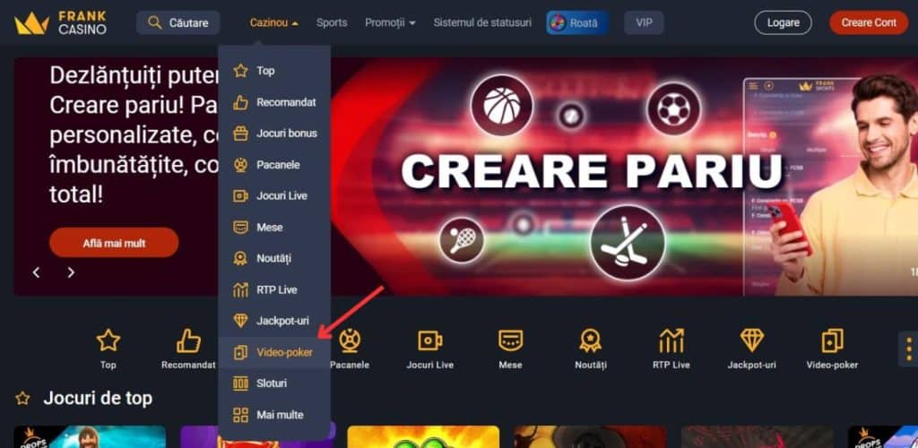 videopoker frank casino