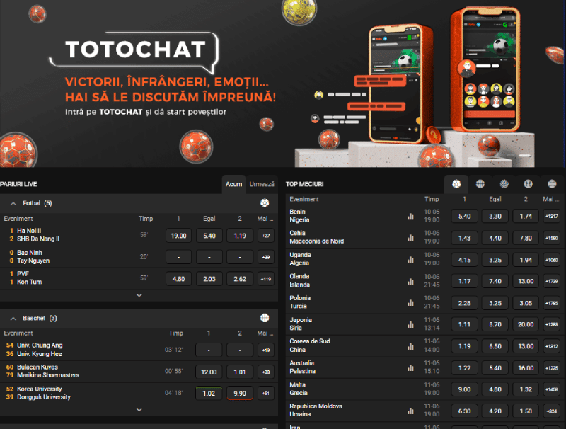 pariuri sportive toto gaming