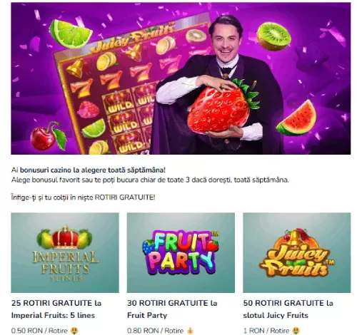 cod promoțional vlad cazino rotiri