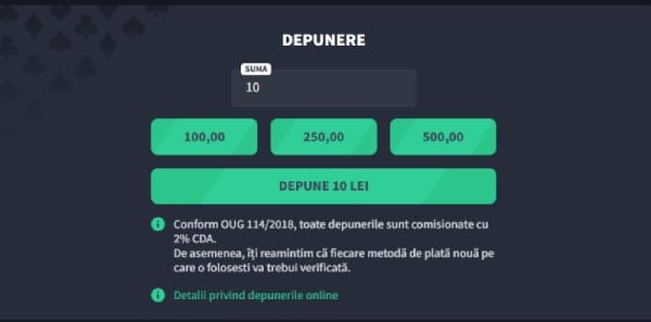 depunere gets bet