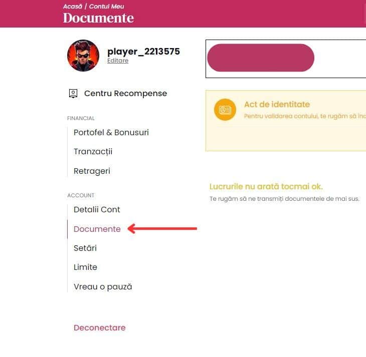 verificare cont lady casino