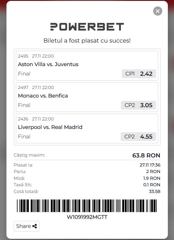 powerbet pariuri sportive