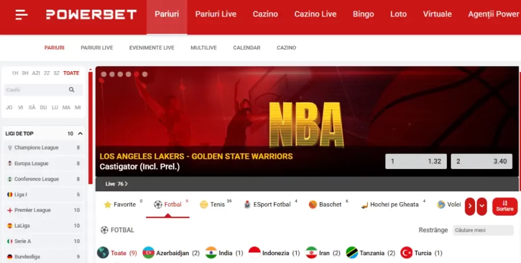 powerbet pariuri sportive  si live