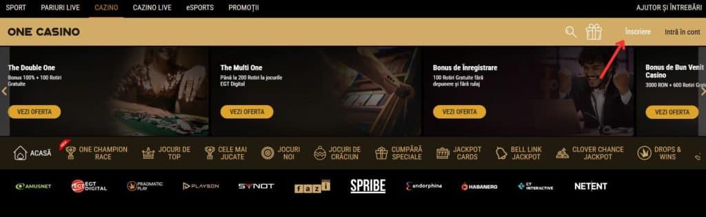 inregistrare one casino