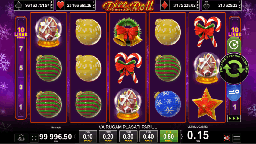 dice & roll christmas edition slot
