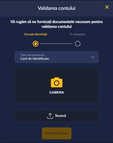 verificare cont royal casino