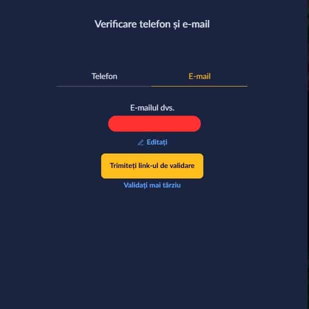 verificare cont royal casino