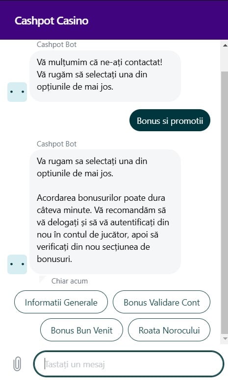 cashpot contact