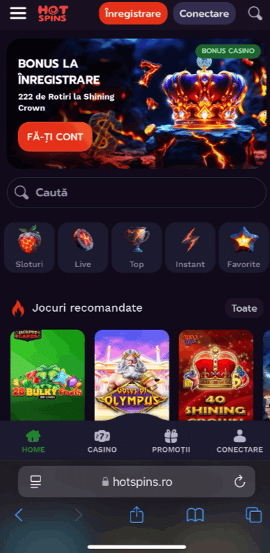 hot spins casino mobilw