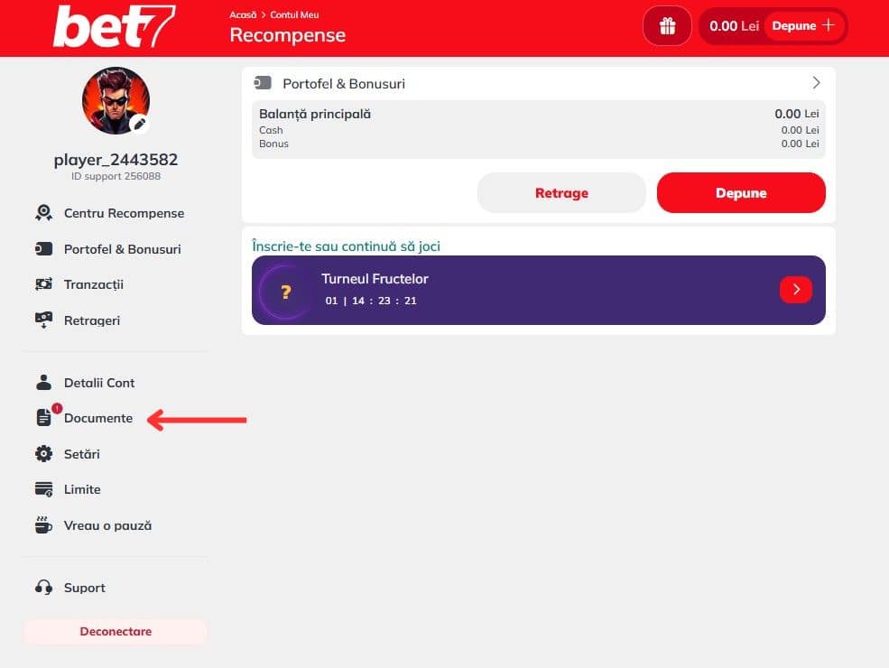 verificare cont bet7