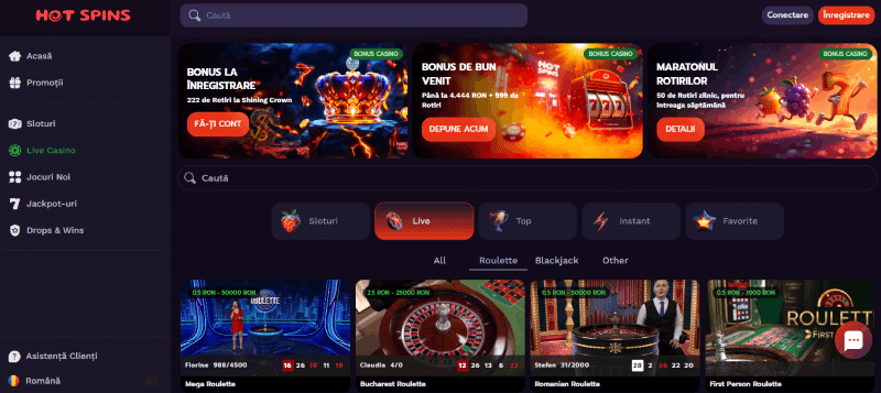 mese cu dealer real hotspins