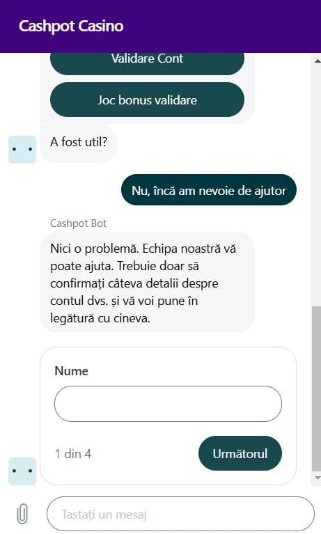 cashpot contact
