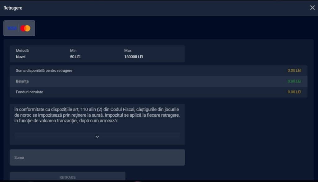 retragere victory bet