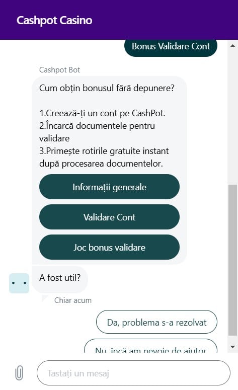 cashpot contact