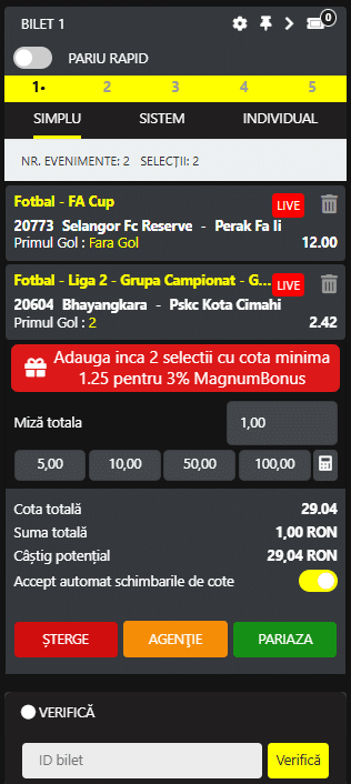 magnumbet pariuri sportive
