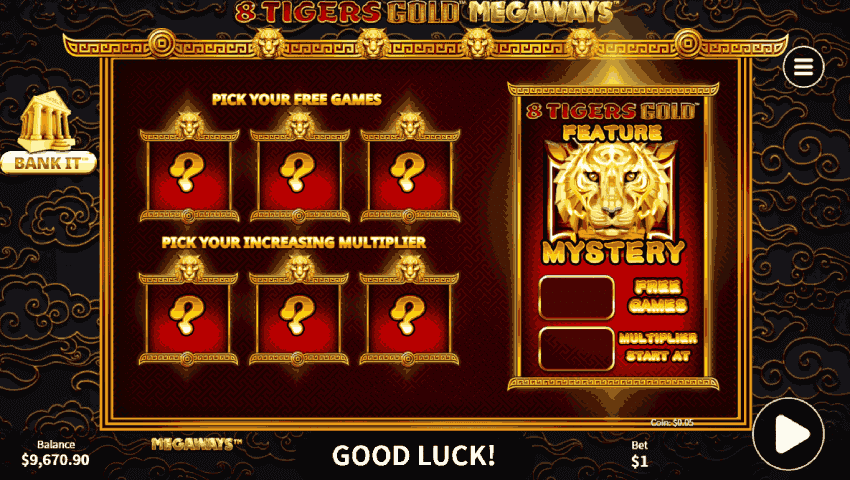 speciale 8 tigers gold megaways