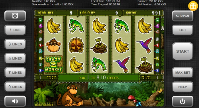 crazy monkey 2 gratis grafica